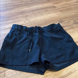 Lululemon Athletica Black Athletic Shorts with Elastic Waistband